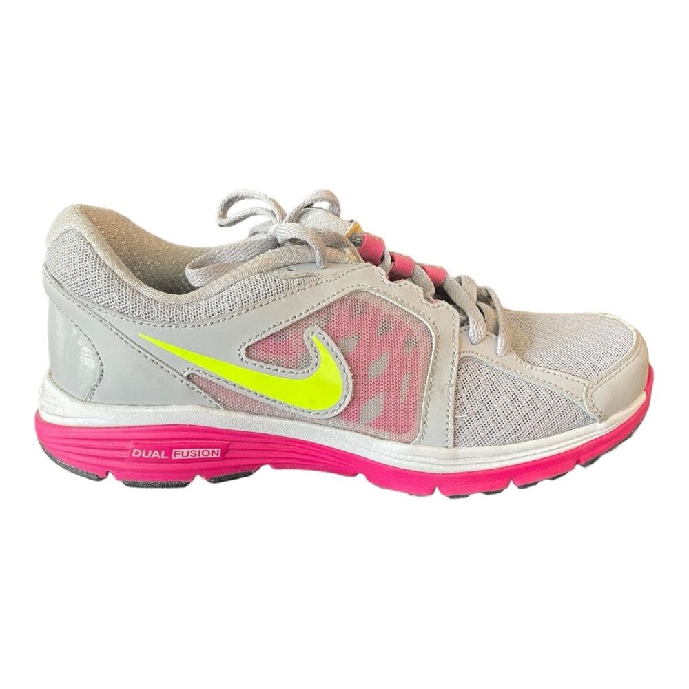 Nike Dual Fusion Run | size 7 | pink & Gray | running sneaker